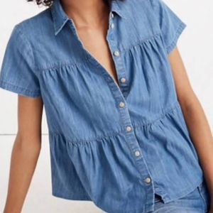 Madewell Blue Button Down Shirt
